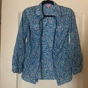 Lily Pulitzer Long Sleeve Button-up Shirt